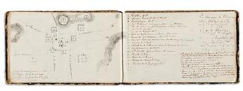 (MEXICO.) Sketchbook of Orizaba done by a French officer during the Franco-Mexican War.